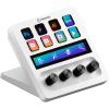 imageElgato Stream Deck  White  Studio Controller with LCD Keys Dials and Touch Strip for Post Production in Adobe Premiere Pro Photoshop DaVinci Resolve Final Cut Pro  Workflow AutomationWhite