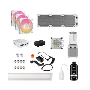 imageCORSAIR XH505i RX 360 RGB Custom Cooling Kit  XC7 CPU Water Block XD6 Pump Reservoir 3X RX120 RGB Fans XR5 360mm Radiator System Hub Included  BlackWhite