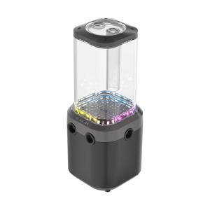 imageCORSAIR iCUE Link XD6 RGB Elite PumpReservoir Unit  FlowDrive Max Pump Builtin Temperature Sensor 22 Addressable RGB LEDs 440ml Transparent Nylon Reservoir  Stealth GrayStealth Gray