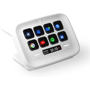 imageElgato Stream Deck Neo  8 Customizable Keys 2 Touch Points Speed Through Tasks amp Workflows  Control Word Excel PowerPoint Teams Zoom Spotify and More DragnDrop Setup  Works with Mac amp PCSteam Deck Neo