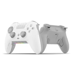 imageSCUF ENVISION PRO V1 2023 COD Warzone Light Wireless PC Only Gaming Controller  Five Remappable GKeys Remappable Back Paddles Instant Triggers iCUE CompatibleWhite