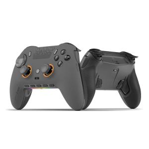 imageSCUF ENVISION PRO V1 2023 COD Warzone Light Wireless PC Only Gaming Controller  Five Remappable GKeys Remappable Back Paddles Instant Triggers iCUE CompatibleSteel Gray
