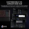 imageCorsair Vanguard 96 Wireless Mechanical RGB Gaming Keyboard  QWERTY US 96 Layout HotSwappable MLX Switches 8000Hz HyperPolling Stream Deck Integration Flashtap SOCD  Black