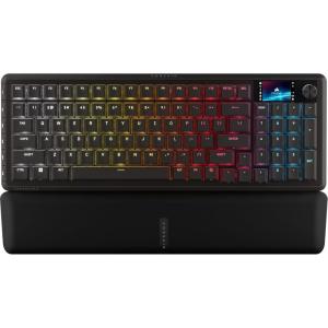 imageCorsair Vanguard 96 Wireless Mechanical RGB Gaming Keyboard  QWERTY US 96 Layout HotSwappable MLX Switches 8000Hz HyperPolling Stream Deck Integration Flashtap SOCD  Black