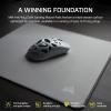 imageCorsair MM AntiFray Cloth Gaming Mouse Pad  XXXL 1220 x 590mm Precision MicroWoven Surface NonSlip Natural Rubber Base Stitched Edges  GrayGray