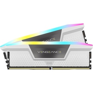 image:imageCORSAIR Vengeance RGB DDR5 RAM 128GB 4x32GB 5600MHz CL40 Intel XMP iCUE Compatible Computer Memory  Black CMH128GX5M4B5600C40White
