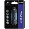 image:imageCorsair CMFPLA3B64GB Padlock 3  USB Flash Drive  64 GB Blue BlackBlue