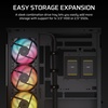 image:imageCORSAIR 2800X RSR Reverse Fan ARGB MicroATX PC Case  3X Fans Included Panoramic Glass Modular Customization GPU AntiSag Reverse Connection Motherboard Compatible  BlackBlack