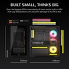 image:imageCORSAIR 2800X RSR Reverse Fan ARGB MicroATX PC Case  3X Fans Included Panoramic Glass Modular Customization GPU AntiSag Reverse Connection Motherboard Compatible  BlackBlack