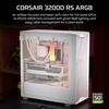 image:imageCORSAIR 3200D RS ARGB MidTower PC Case  3X RS120 ARGB PWM Fans Included GPU Antisag Stabilization Arm ASUS BTF MSI Project Zero Gigabyte Project Stealth  WhiteWhite