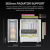 image:imageCORSAIR 3200D RS ARGB MidTower PC Case  3X RS120 ARGB PWM Fans Included GPU Antisag Stabilization Arm ASUS BTF MSI Project Zero Gigabyte Project Stealth  WhiteWhite