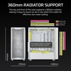 image:imageCORSAIR 3200D RS MidTower PC Case  3X RS120 PWM Fans Included GPU Antisag Stabilization Arm ASUS BTF MSI Project Zero Gigabyte Project Stealth  BlackWhite