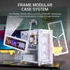 image:imageCORSAIR Frame 4000D Wood RS Modular MidTower ATX PC Case  Wood Front Panel 4X RS120 PWM Fans Included InfiniRail Fan Mount System Reverse GPU AntiSag and Motherboard Support  WhiteOakWhiteOak