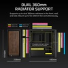 image:imageCORSAIR Frame 4000D Wood RS Modular MidTower ATX PC Case  Wood Front Panel 4X RS120 PWM Fans Included InfiniRail Fan Mount System Reverse GPU AntiSag and Motherboard Support  WhiteOakBlackWalnut