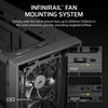 image:imageCORSAIR Frame 4000D Wood RS Modular MidTower ATX PC Case  Wood Front Panel 4X RS120 PWM Fans Included InfiniRail Fan Mount System Reverse GPU AntiSag and Motherboard Support  WhiteOakBlackWalnut