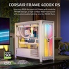 image:imageCORSAIR Frame 4000X RS Modular MidTower ATX PC Case  RGB Front Panel 4X RS120 PWM Fans Included InfiniRail Fan Mount System Reverse GPU AntiSag and Motherboard Support  WhiteWhite