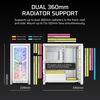 image:imageCORSAIR Frame 4000X RS Modular MidTower ATX PC Case  RGB Front Panel 4X RS120 PWM Fans Included InfiniRail Fan Mount System Reverse GPU AntiSag and Motherboard Support  WhiteWhite