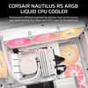 image:imageCORSAIR Frame 4500X RSR ARGB Bundle  Includes 3X RS120R ARGB Fans 1x RS120 ARGB Fan 1x Nautilus RS 360 ARGB CPU Cooler  White