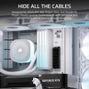 image:imageCORSAIR Frame 4500X RSR ARGB Bundle  Includes 3X RS120R ARGB Fans 1x RS120 ARGB Fan 1x Nautilus RS 360 ARGB CPU Cooler  White