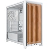 image:imageCORSAIR Frame 4000D Wood RS Modular MidTower ATX PC Case  Wood Front Panel 4X RS120 PWM Fans Included InfiniRail Fan Mount System Reverse GPU AntiSag and Motherboard Support  WhiteOakWhiteOak