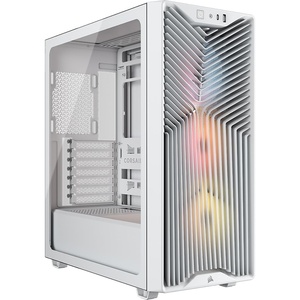 image:imageCORSAIR 3200D RS ARGB MidTower PC Case  3X RS120 ARGB PWM Fans Included GPU Antisag Stabilization Arm ASUS BTF MSI Project Zero Gigabyte Project Stealth  WhiteWhite