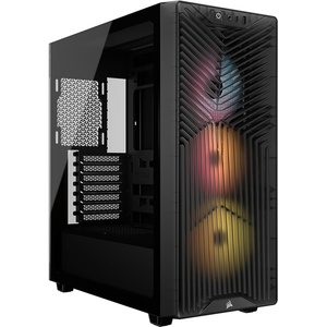 image:imageCORSAIR 3200D RS ARGB MidTower PC Case  3X RS120 ARGB PWM Fans Included GPU Antisag Stabilization Arm ASUS BTF MSI Project Zero Gigabyte Project Stealth  WhiteSmoke