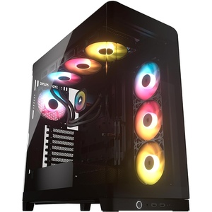 image:imageCORSAIR Frame 4500X RSR ARGB Bundle  Includes 3X RS120R ARGB Fans 1x RS120 ARGB Fan 1x Nautilus RS 360 ARGB CPU Cooler  Black