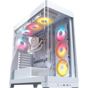 image:imageCORSAIR Frame 4500X RSR ARGB Bundle  Includes 3X RS120R ARGB Fans 1x RS120 ARGB Fan 1x Nautilus RS 360 ARGB CPU Cooler  White