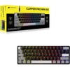 image:imageCORSAIR CLIPPER PRO MINI 60 Hall Effect FPS Gaming Keyboard  Rapid Trigger SOCD 8000Hz Adjustable Actuation IP57 Water amp Dust PBT Double Shot Wired RGB US QWERTY for Windows PC amp Mac  WhiteBlack