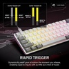image:imageCORSAIR CLIPPER PRO MINI 60 Hall Effect FPS Gaming Keyboard  Rapid Trigger SOCD 8000Hz Adjustable Actuation IP57 Water amp Dust PBT Double Shot Wired RGB US QWERTY for Windows PC amp Mac  WhiteWhite