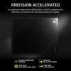 image:imageCorsair MM Glass Precision Gaming Mouse Pad  Large 500 x 400mm Matte Glass Surface Sound Dampening Coating AntiSlip Polyurethane Base  GrayBlack