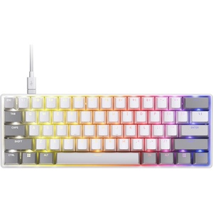 image:imageCORSAIR CLIPPER PRO MINI 60 Hall Effect FPS Gaming Keyboard  Rapid Trigger SOCD 8000Hz Adjustable Actuation IP57 Water amp Dust PBT Double Shot Wired RGB US QWERTY for Windows PC amp Mac  WhiteWhite