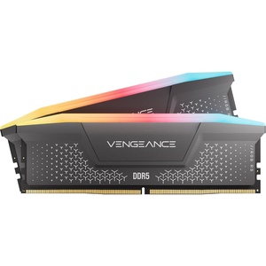 image:imageCORSAIR Vengeance RGB RS DDR5 32GB 2 x 16GB Up to 6000MHz AMD Intel RAM  Desktop Gaming Memory AMD EXPO amp Intel XMP 30 Compatible CL38 Gray CMG32GX5M2D6000Z38