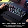 image:imageCorsair Skiff 100 Quiet RGB Wired Gaming Keyboard  US QWERTY  Black  IP53 Spill amp Dust Resistant Responsive Keys Media Dial