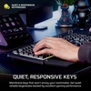 image:imageCorsair Skiff 100 Quiet RGB Wired Gaming Keyboard  US QWERTY  Black  IP53 Spill amp Dust Resistant Responsive Keys Media Dial