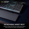 image:imageCorsair Skiff 100 Quiet RGB Wired Gaming Keyboard  US QWERTY  Black  IP53 Spill amp Dust Resistant Responsive Keys Media Dial