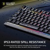image:imageCorsair Skiff 100 Quiet RGB Wired Gaming Keyboard  US QWERTY  Black  IP53 Spill amp Dust Resistant Responsive Keys Media Dial